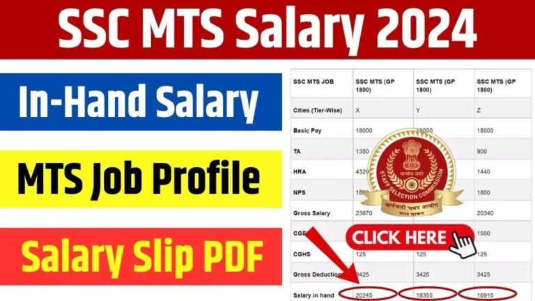 ssc mts salary after 10 years