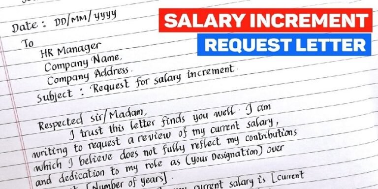 salary request letter to boss